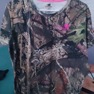 Women's Mossy Oak Camo T Shirt Size XL